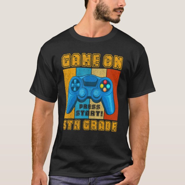 Camiseta Juego Retro En 6º Grado De Vuelta Al Video Gamer E (Anverso)