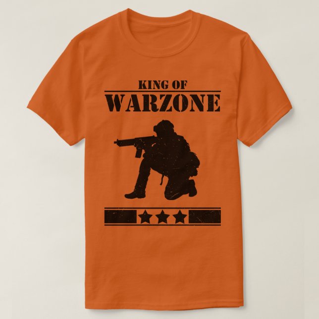 Camiseta Juego Rey De La Zona De Guerra (Diseño del anverso)