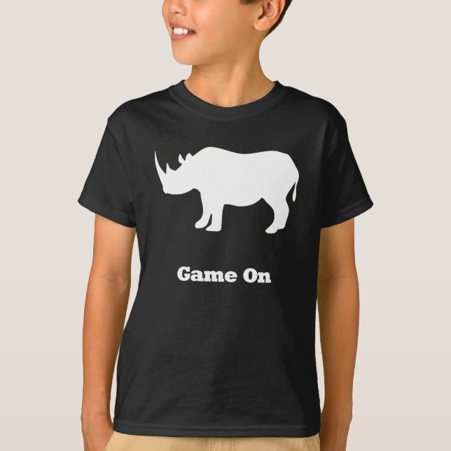 Camiseta Juego Rhino en blanco (Anverso)