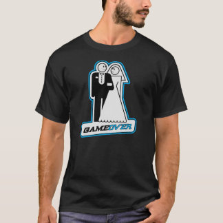 Camiseta Juego sobre Boda Novia y Groom TShirt (azul)