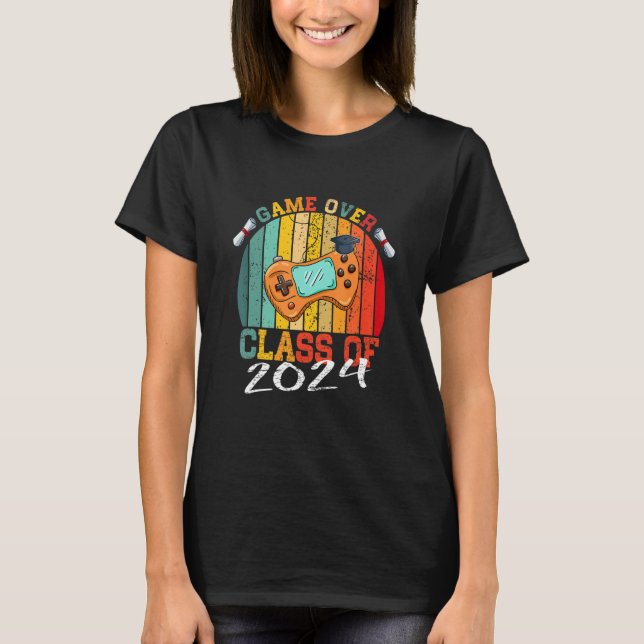 Camiseta Juego Sobre Clase De Videojuegos De 2024 Graduati  (Anverso)
