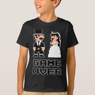 Camiseta Juego sobre el Boda del partido Bacheller Humor de
