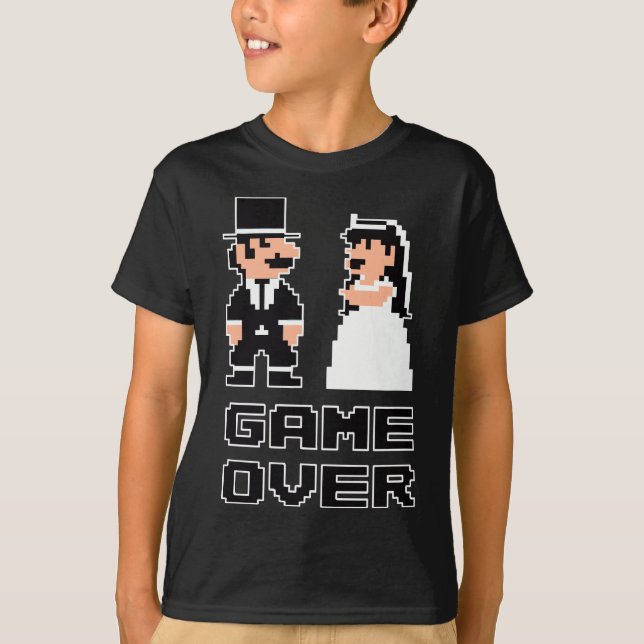 Camiseta Juego sobre el Boda del partido Bacheller Humor de (Anverso)