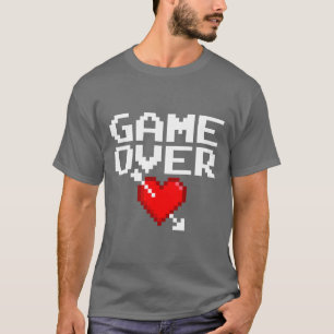 Camiseta Juego sobre el corazón de San Valentín de 8 bits d