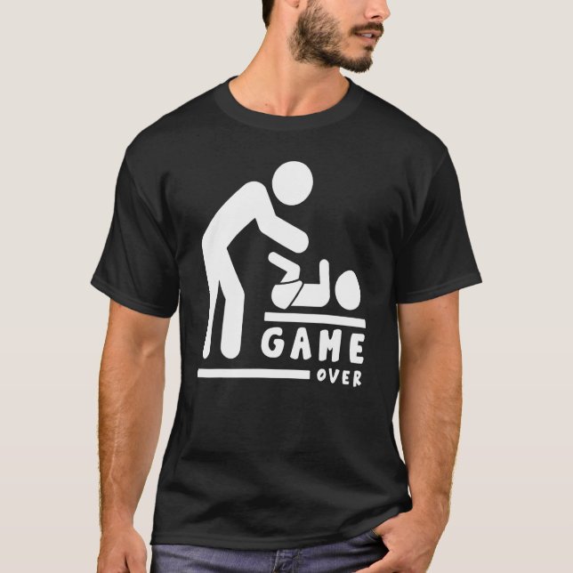 Camiseta Juego sobre el nuevo día del padre de Baby Shower (Anverso)