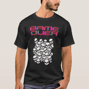 Camiseta Juego Sobre Halloween Con Pila De Esqueletos Y Arc