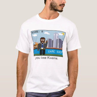 Camiseta Juego sobre Kwame (uno echado a un lado)