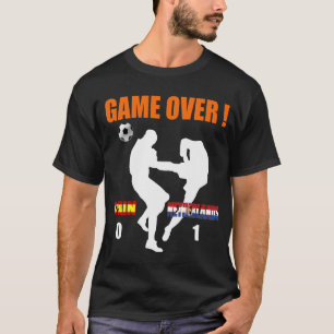 Camiseta Juego sobre Países Bajos 1 España 0 retrocesos