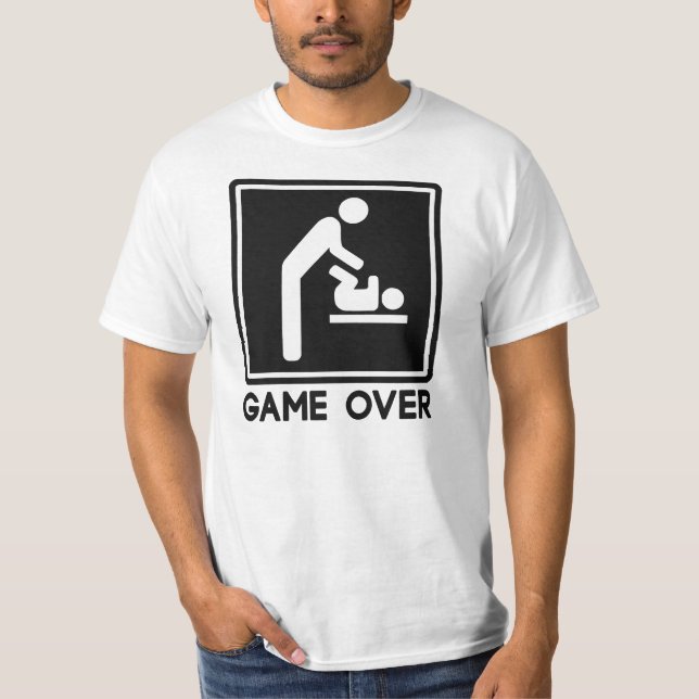Camiseta Juego sobre Recién nacido para papá padre (Anverso)