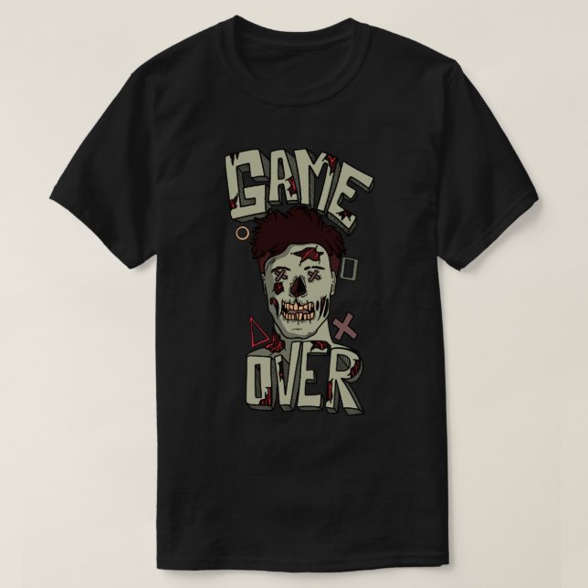 Camiseta Juego sobre zombi (Diseño del anverso)