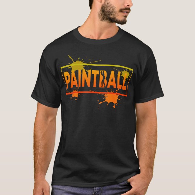 Camiseta Juego Táctico de Campo de Salpicaduras de Paintbal (Anverso)