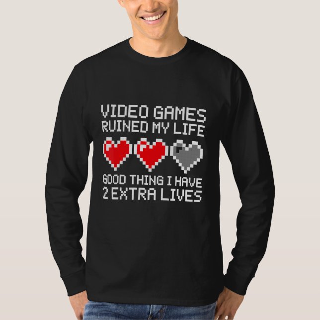 Camiseta Juego Tengo 2 Vidas extra (Anverso)