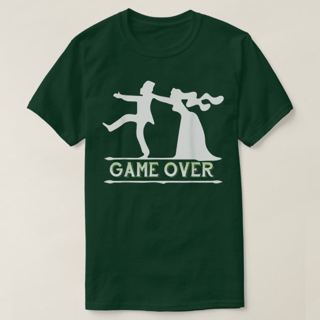 Camiseta Juego Terminado Divertida Despedida de Soltero Bod (Diseño del anverso)