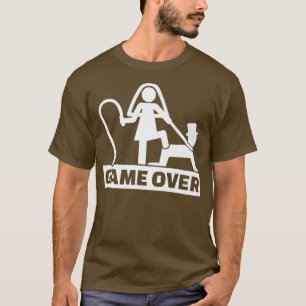 Camiseta Juego Terminado Fiesta de Solteros Divertida Novi