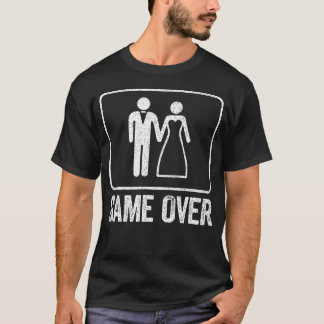 Camiseta Juego Terminado Hombres Solteros Boda Divertida