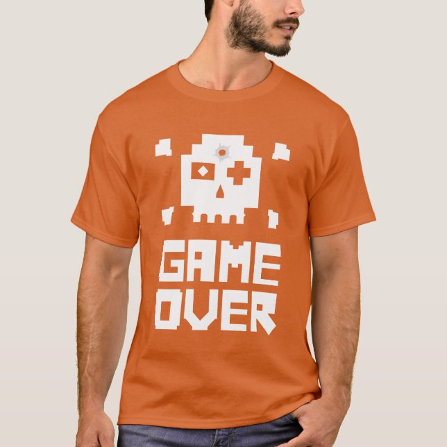 Camiseta JUEGO TERMINADO Juegos Retro (Anverso)