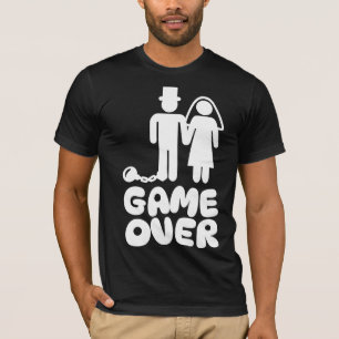 Camiseta Juego terminado Novia Novio Boda