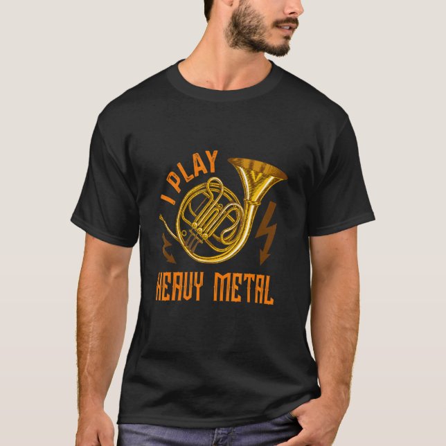 Camiseta Juego un duro instrumento Metalizado Cuerno Francé (Anverso)
