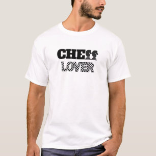 Camiseta Juego único de ajedrez para hombres negros