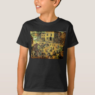 Camiseta Juegos" - 1560 de los niños de Pieter Bruegel los