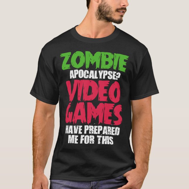 Camiseta Juegos de azar Juegos Zombie Apocalipsis Videojueg (Anverso)