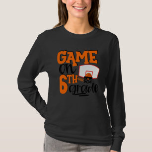 Camiseta Juegos de baloncesto de sexto grado primer día de 