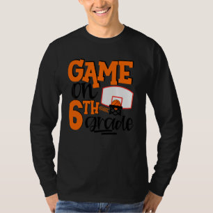 Camiseta Juegos de baloncesto de sexto grado primer día de 