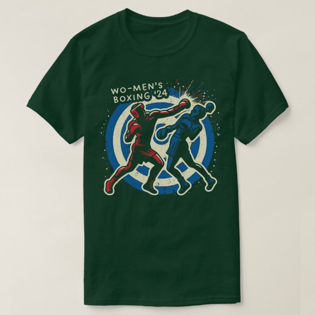 Camiseta Juegos de Boxeo 24 mujeres en París (Diseño del anverso)