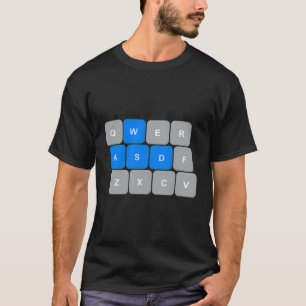 Camiseta Juegos De Computadora De Wasds Para Pc Gamers Funn