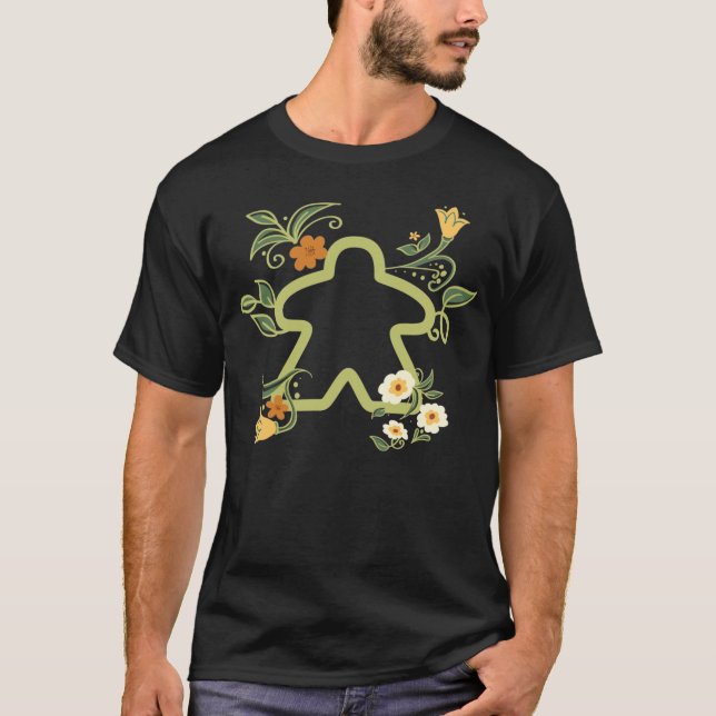 Camiseta Juegos de Floral Meeple Board (Anverso)