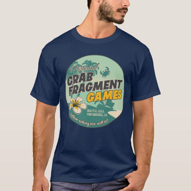 Camiseta Juegos de fragmentos de cangrejo Tee de la isla os (Anverso)
