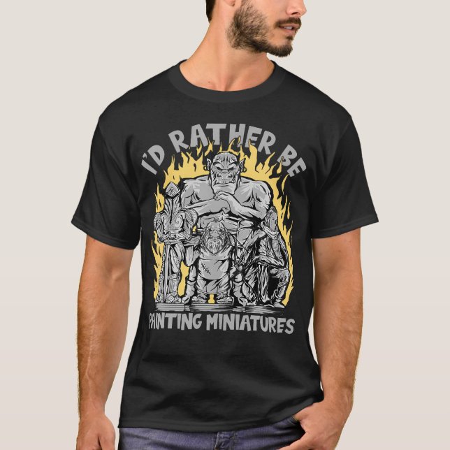Camiseta Juegos De Guerra Prefiero Ser Miniaturas De Pintur (Anverso)
