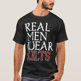 Camiseta Juegos de Highlander Tartán Rojo Cuadro Real Hombr