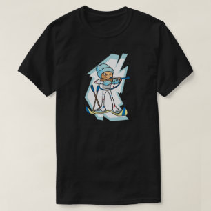Camiseta Juegos de Invierno Biatlón Atleta Ilustracion Anim