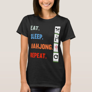 Camiseta Juegos de Jugador de Juego de Sueño Humano Mahjong