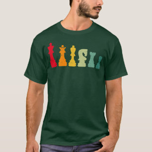 Camiseta Juegos de mesa de ajedrez retro Juegos de mesa