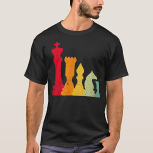 Camiseta Juegos de mesa de ajedrez retro Juegos de mesa