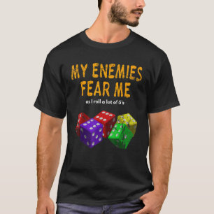 Camiseta Juegos de mesa Juegos de guerra Teme me lanzo 6's 