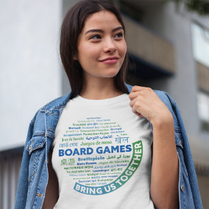 Camiseta Juegos de mesa nos unen a las mujeres camisas