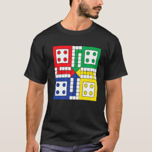 Camiseta Juegos De Mesa Reproducir Ludo En El Gráfico De Su