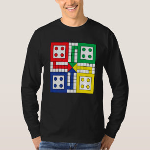 Camiseta Juegos De Mesa Reproducir Ludo En El Gráfico De Su