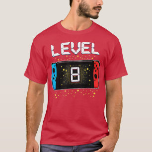 Camiseta Juegos de nivel 8 Juguetes de cumpleaños Videojueg
