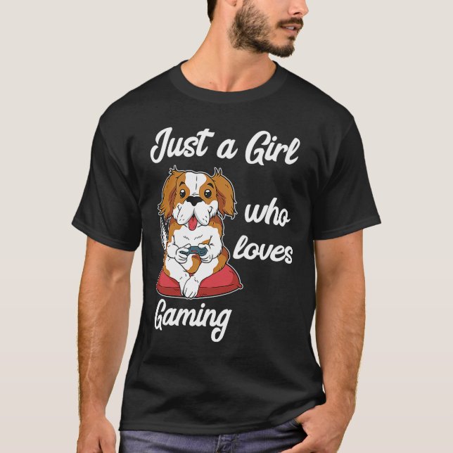 Camiseta Juegos de perros chicas de juegos consolas de vide (Anverso)