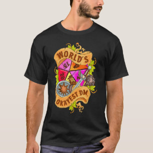 Camiseta Juegos de tablero Dm D20 de juegos de dados de Oka