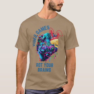 CAMISETA JUEGOS DE VIDEO ARROJAN SUS CEREBROS 41