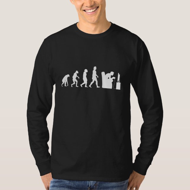 Camiseta Juegos de video de evolución de gamer (Anverso)