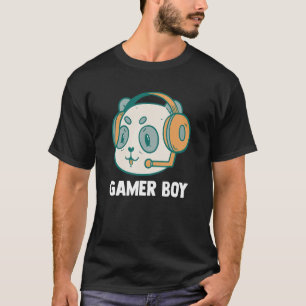 Camiseta Juegos de video de Gamer Boy Panda Bear