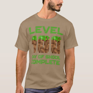 Camiseta Juegos de Video Nivel 100 Días de Escuela Completo