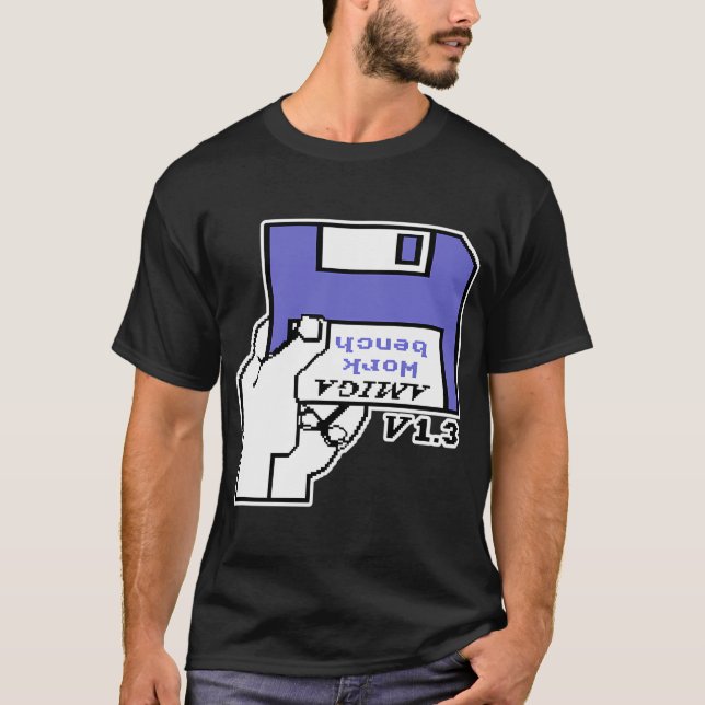 Camiseta Juegos de Video Retro Commodore Amiga Workbench In (Anverso)