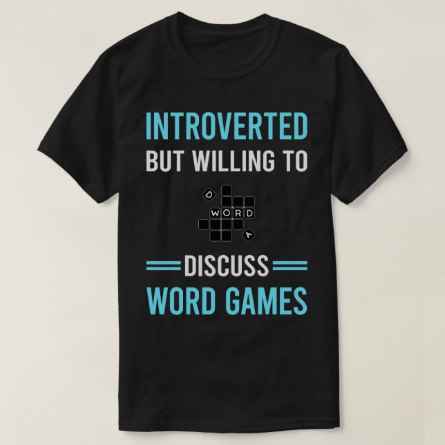 Camiseta Juegos de Word introducidos (Diseño del anverso)